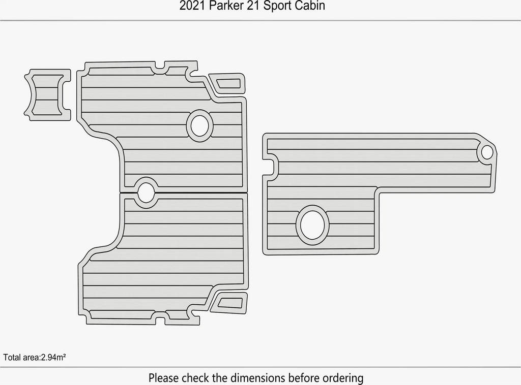 EVA Pads Flooring Mat for Boston Whaler 380 Realm (2020)