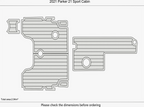 EVA Pads Flooring Mat for Boston Whaler 380 Realm (2020)