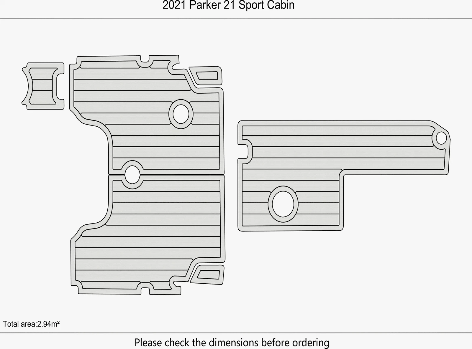 EVA Pads Flooring Mat for Boston Whaler 380 Realm (2020)