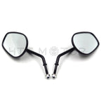 Black Rearview Mirrors for Harley Davidson FLSTC FXDB DYNA FXDF FLSTF (8mm)
