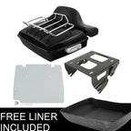 Chopped Trunk Pad Solo Mount Rack Plate for Harley Street Road Glide (2014–2025)