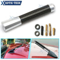 3" Universal Real Carbon Fiber Aluminum Mast Antenna for Universal (—)