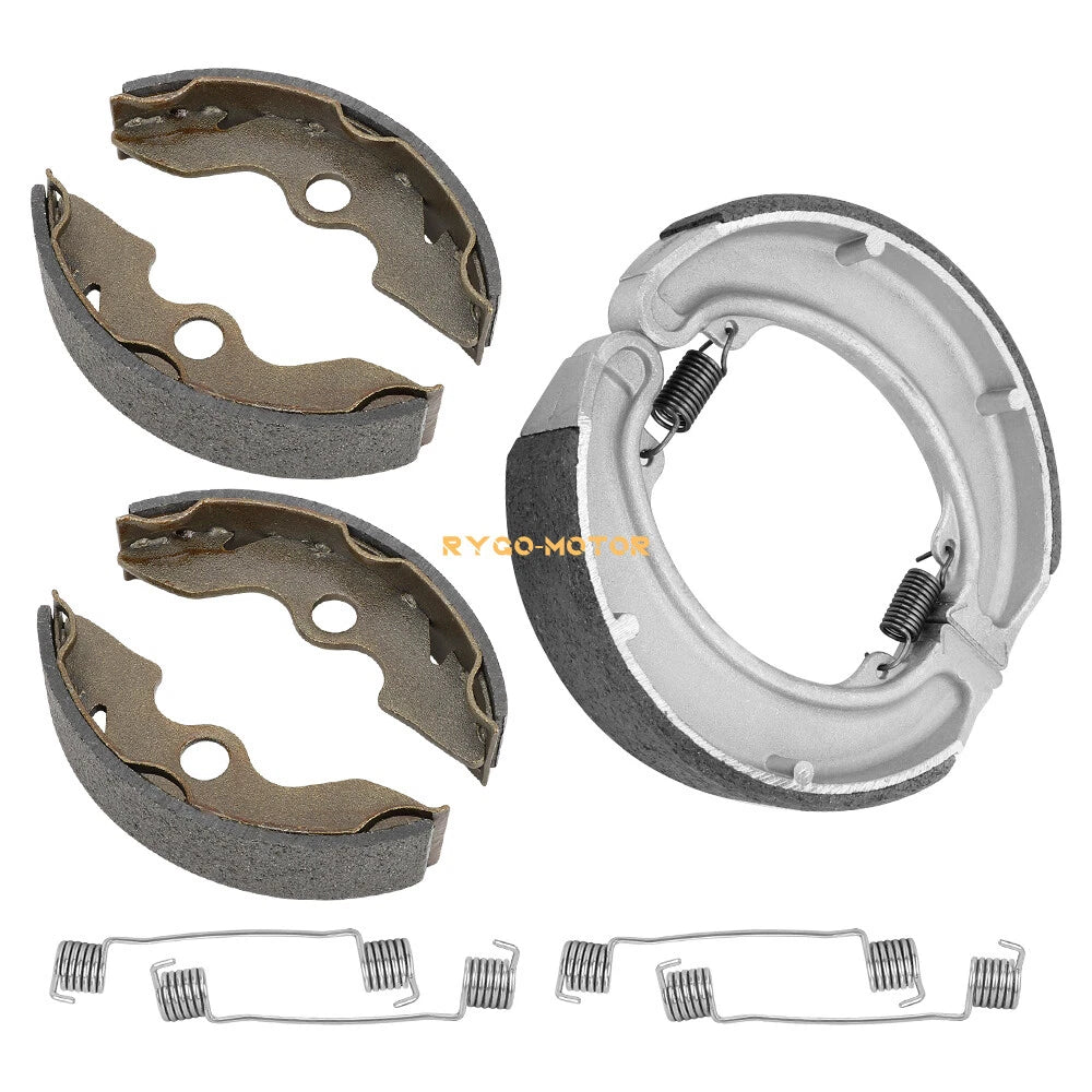 Front & Rear Brake Shoes with Springs for Honda Fourtrax 300 TRX300 (1988–2000)