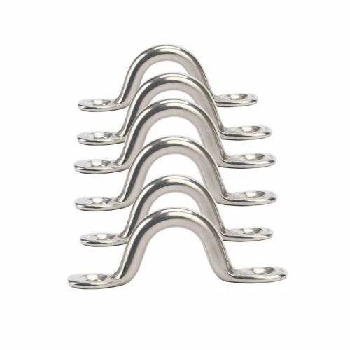 20 PCS Stainless Steel Bimini Boat Top Pad Eye Tie Down Straps