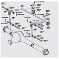 Rear Sway Bar Link Bush Kit for Landcruiser 40 Series (1960���1984)