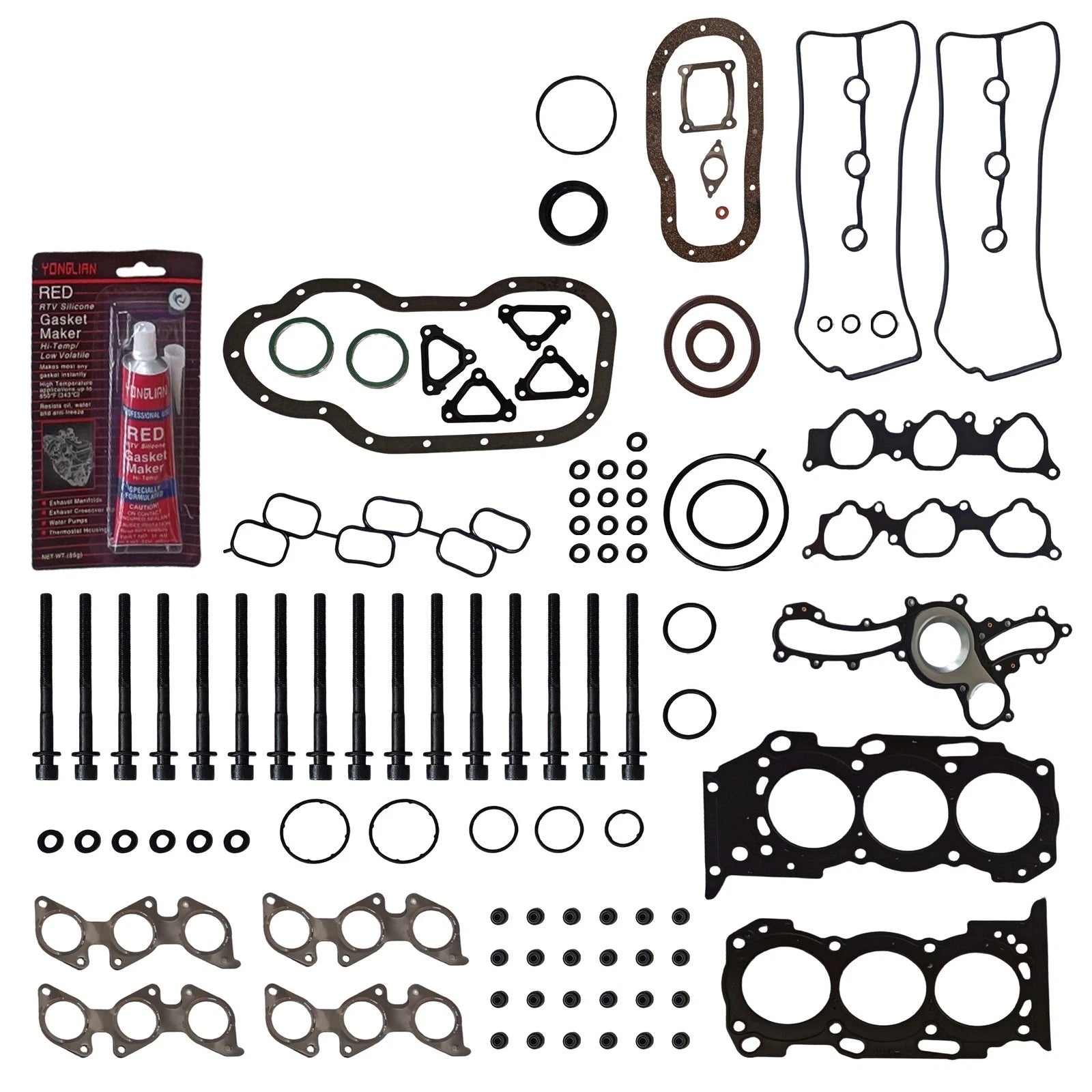 Full Gasket Set with Head Bolts for Toyota Tacoma 4Runner Tundra (2005–2015)