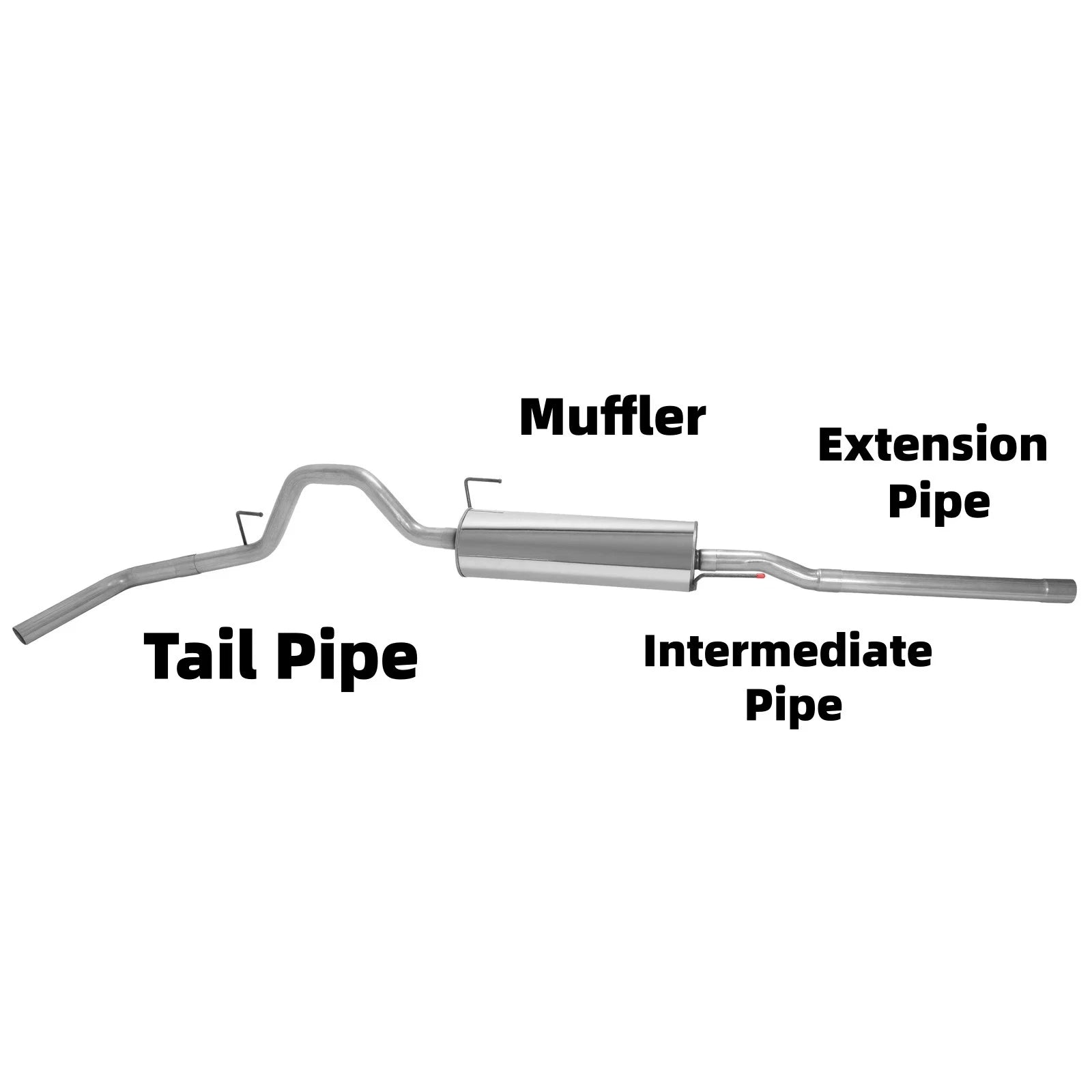 Stainless Steel Exhaust System for Ford F-150 (2004–2008) 145" Wheelbase