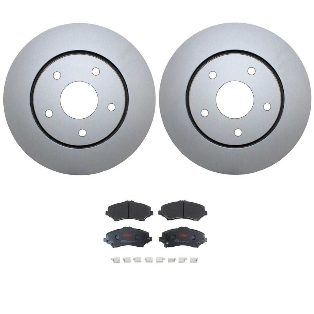 Front Brake Kit 302mm Rotors & TRW Pads for Chrysler Dodge Ram VW