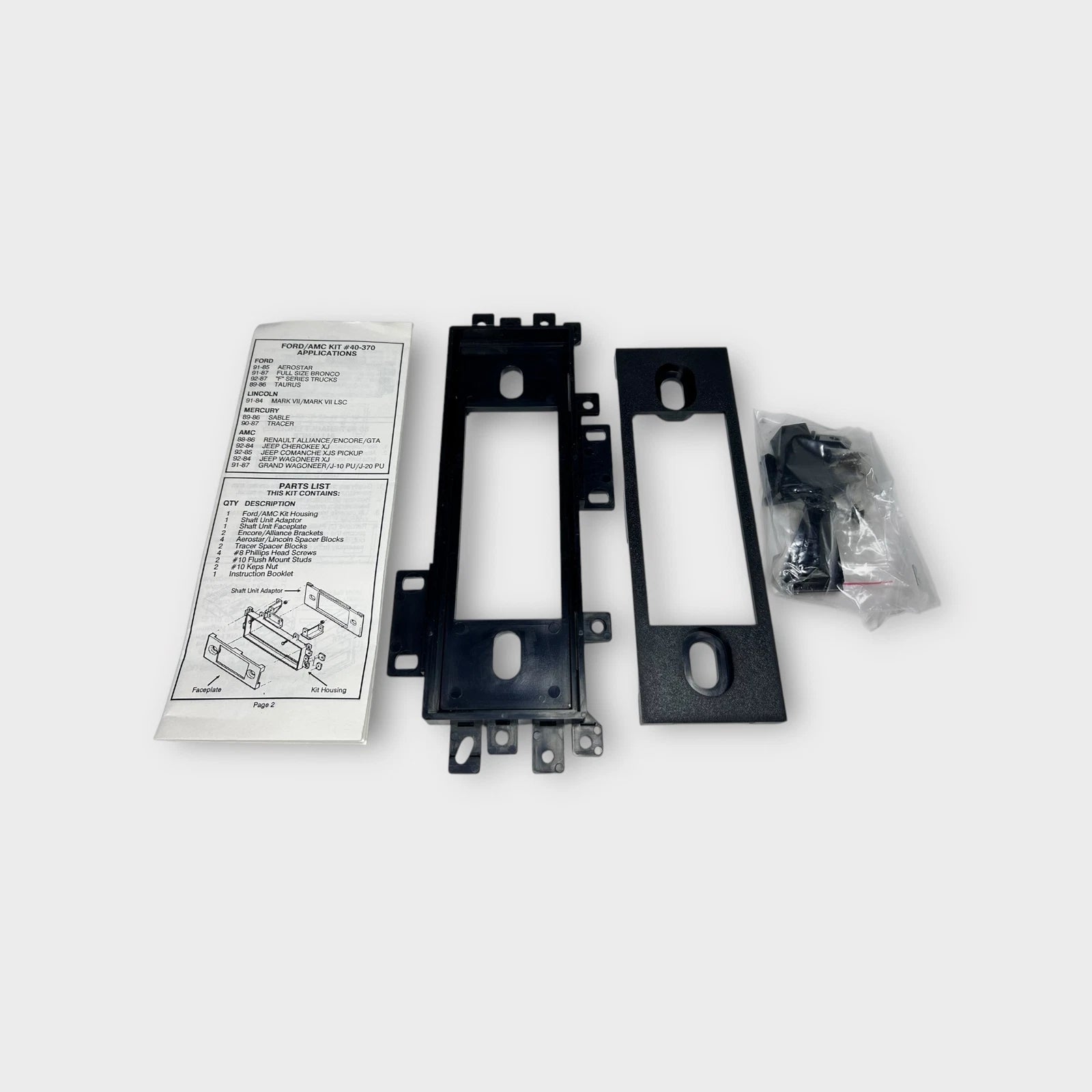 Multi Use Radio Installation Kit for Ford/AMC Vehicles (1984–1989)