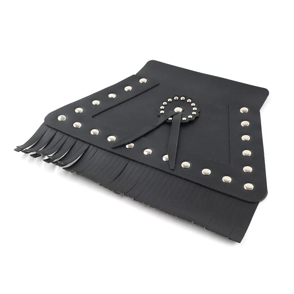 PU Leather Rear Fender Mud Flap Cover for Harley Motorcycle