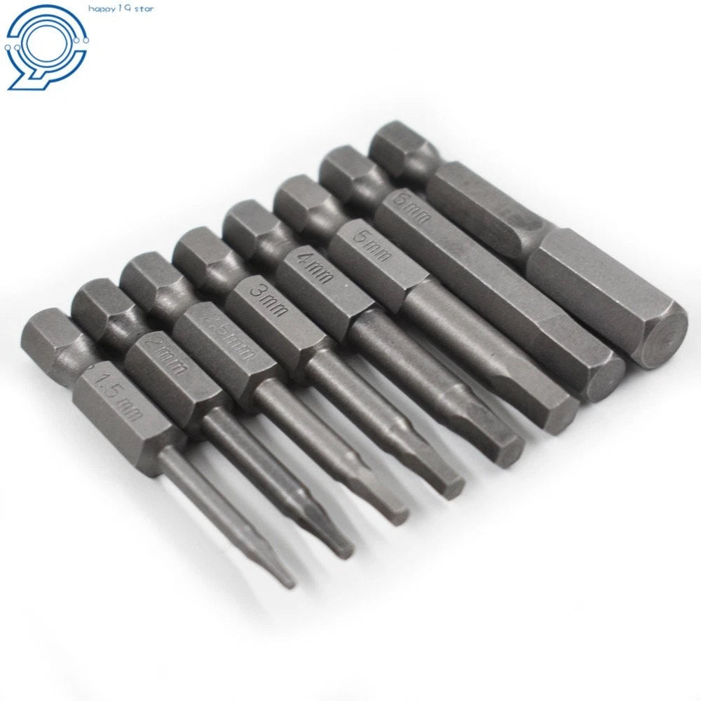 8 Piece Hex Head Allen Bit Set for Impact Driver Drill