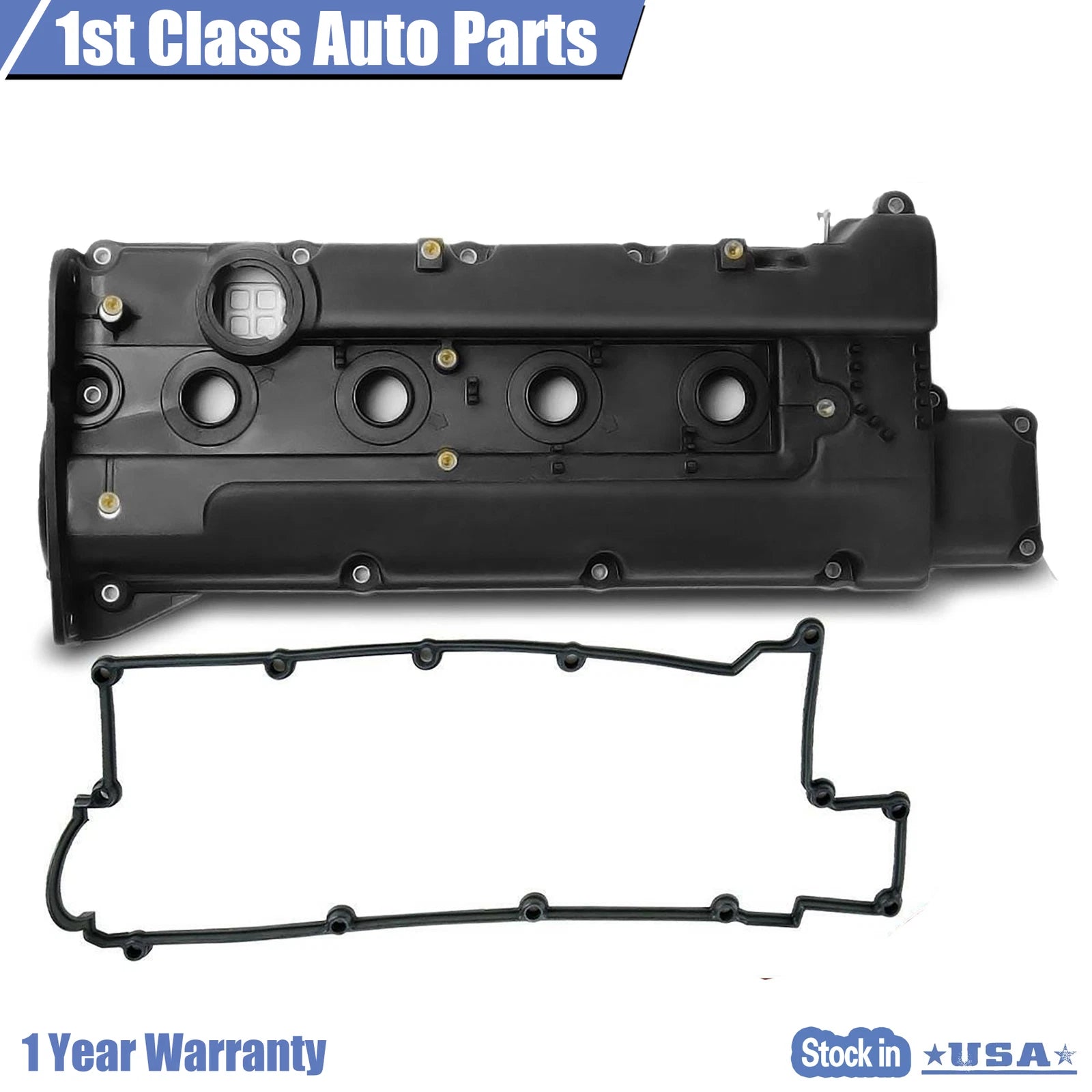 Engine Valve Cover with Gasket for Hyundai Elantra Tiburon (1996–2001)