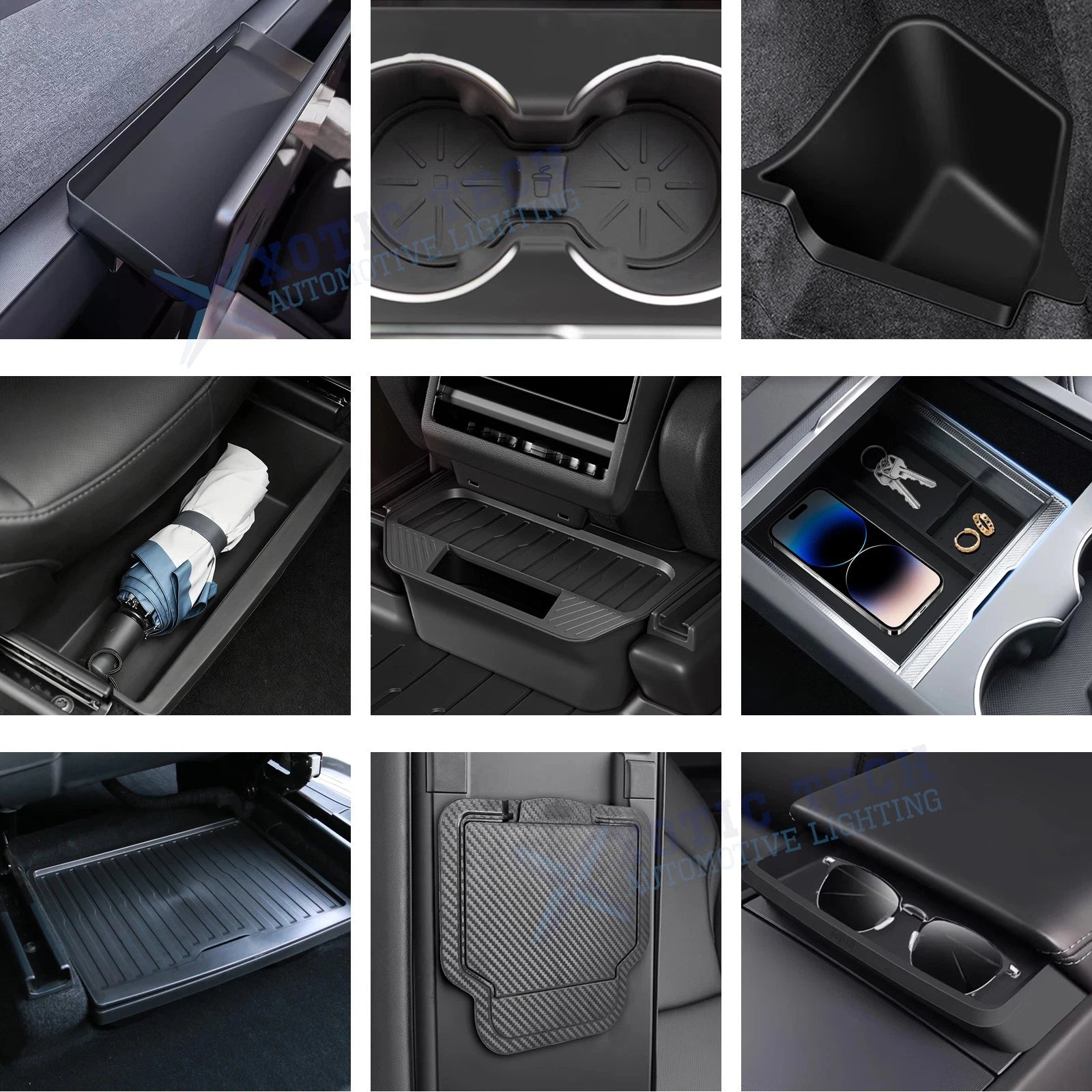 Underseat Storage Organizer for Tesla Model Y (2020–2024)