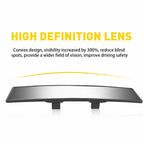 Wide-angle 270MM Interior Clip On Convex Rear View Mirror