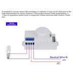 5.8GHz Microwave Sensor Switch for Universal Use (360° Motion Detection)