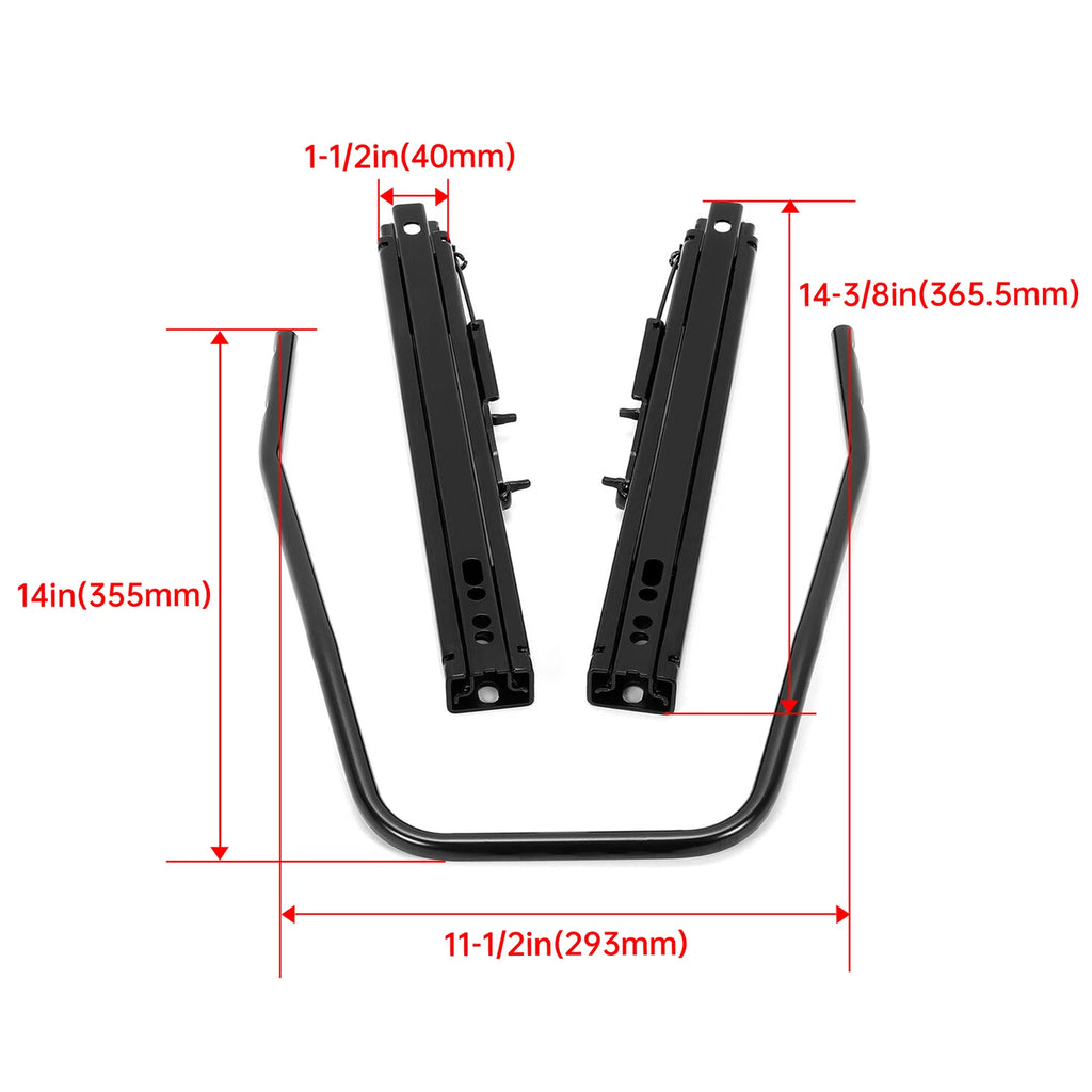 Dual Lock Design Seat Base Slider Bracket Rail for Universal Fit (SBR-001)