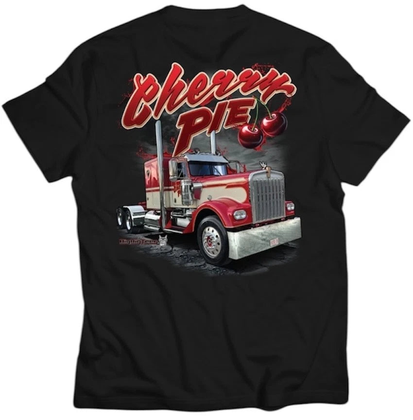 Classic Semi Truck T-Shirt for Big Rig Trucks (Red Pete)