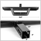 2" Tow Trailer Receiver Hitch Step Bar Bumper Guard w/LED for Universal
