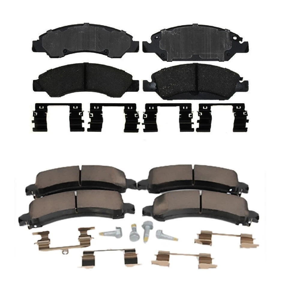 Front and Rear Brake Pads Kit ACDelco for Chevy Express 1500 GMC Savana (2009–2013)