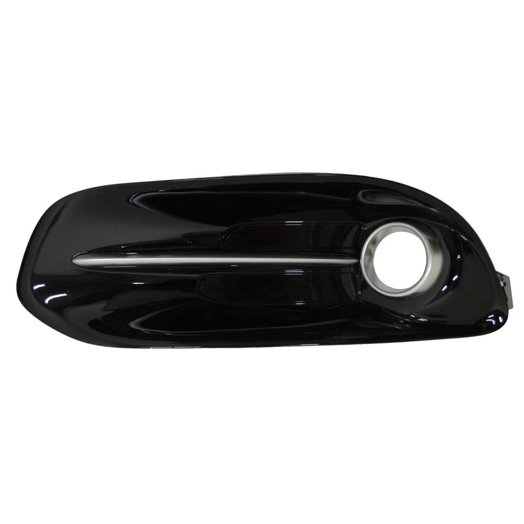 Replacement Black/Silver Gloss/Painted Plastic Driver Side Fog Light Bezel