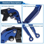 Adjustable Brake Clutch Levers for Honda X11 1999-2002 - Solid Blue (1999-2002)
