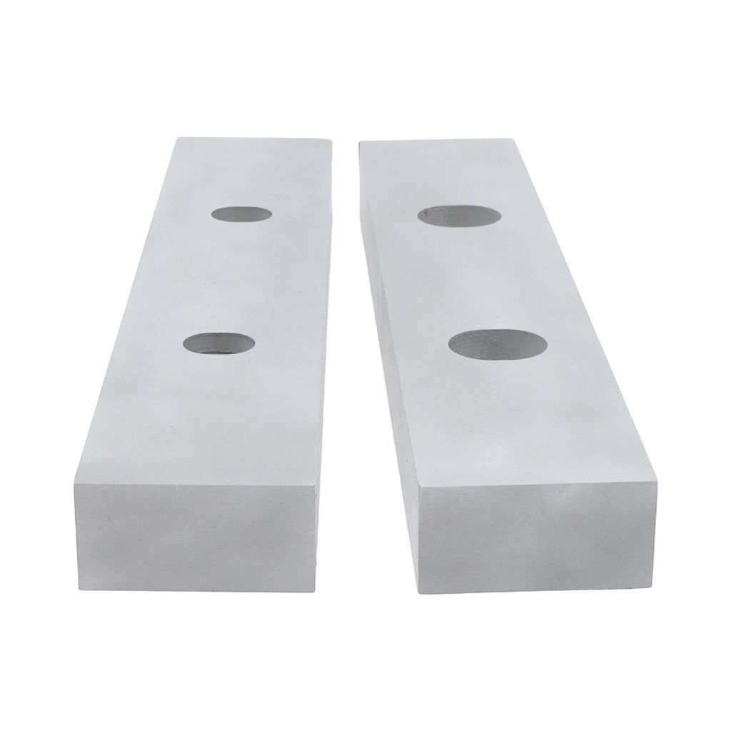 Reversible Aluminum Soft Jaws for 6" Milling Vise (10" x 2" x 1")