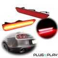 Red LED Rear Side Marker Signal Lights for Ford Mustang (2010–2014)