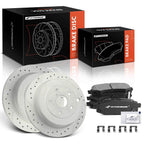 Rear Drilled Brake Rotor & Ceramic Pad for Subaru Tribeca (2006–2014)