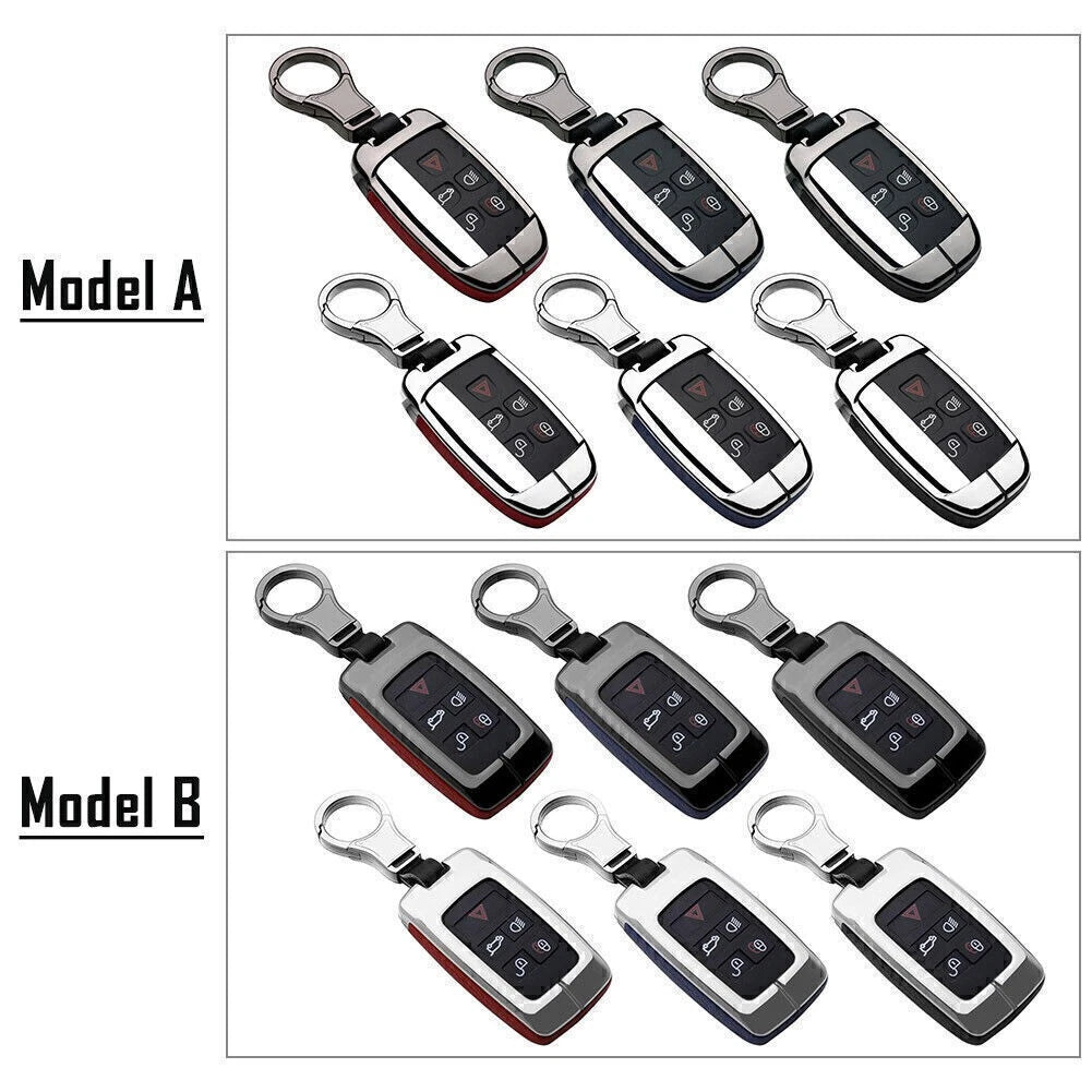 Leather Key Fob Case Cover for Land Rover Discovery Range Rover / Jaguar