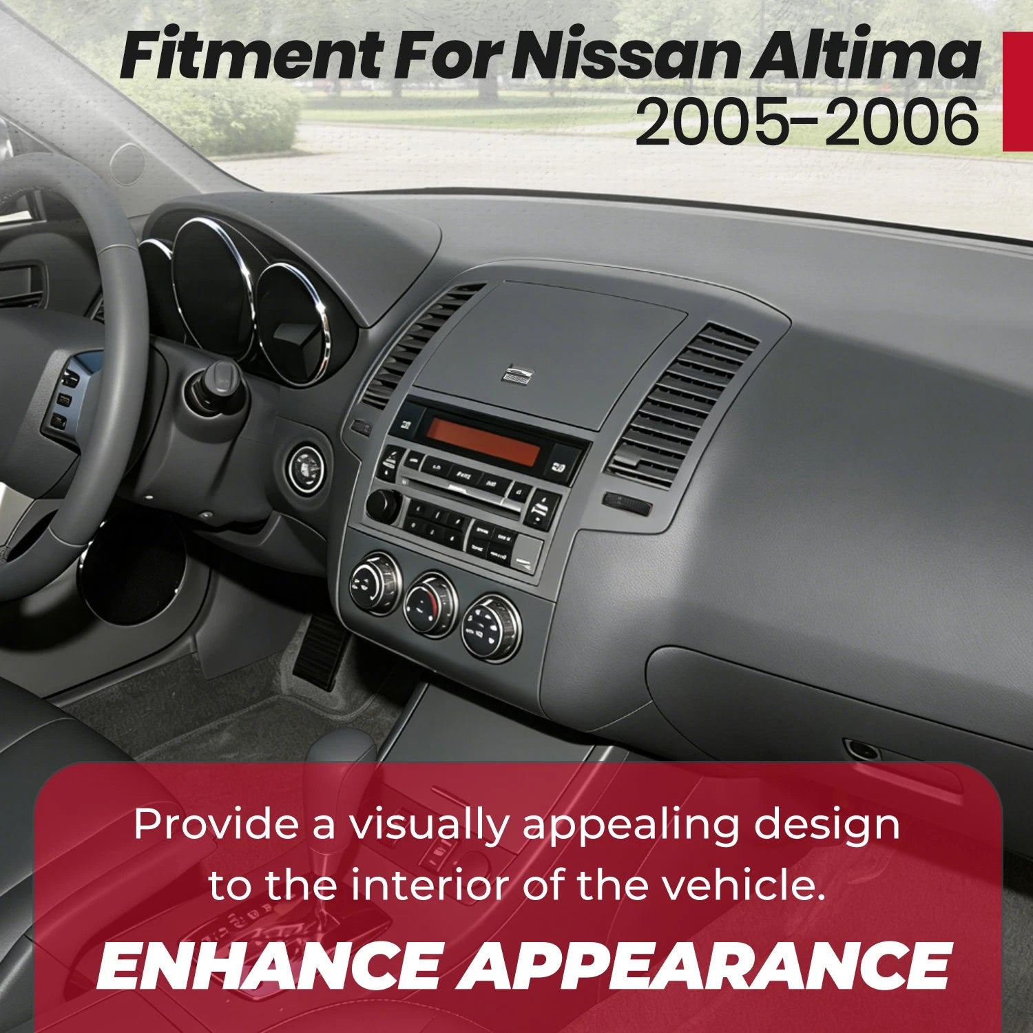 Center Dash Radio Bezel for Nissan Altima (2005-2006)