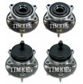 Front and Rear Wheel Bearing & Hub Assembly Kit for Santa Fe, Sorento (FWD)