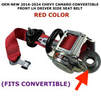 Left Side Seat Belt for Chevy Camaro Convertible (2016–2024) - RED