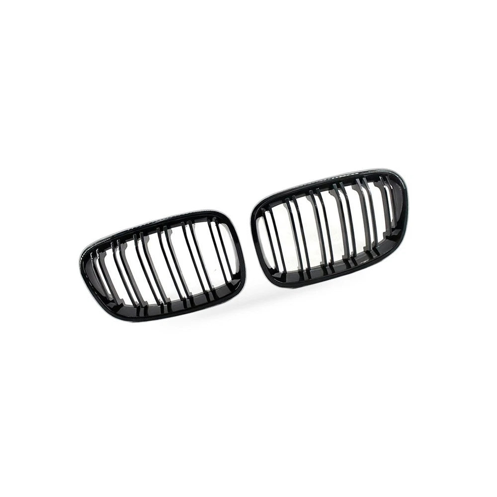 Gloss Black Dual Line Grille for BMW 1 Series F20 (2011–2014)
