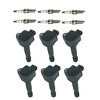 6X Ignition Coil & Spark Plug for Honda Ridgeline (2006-2008)