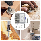 Set of 320 Hexagonal Screws and Nuts in Stainless Steel