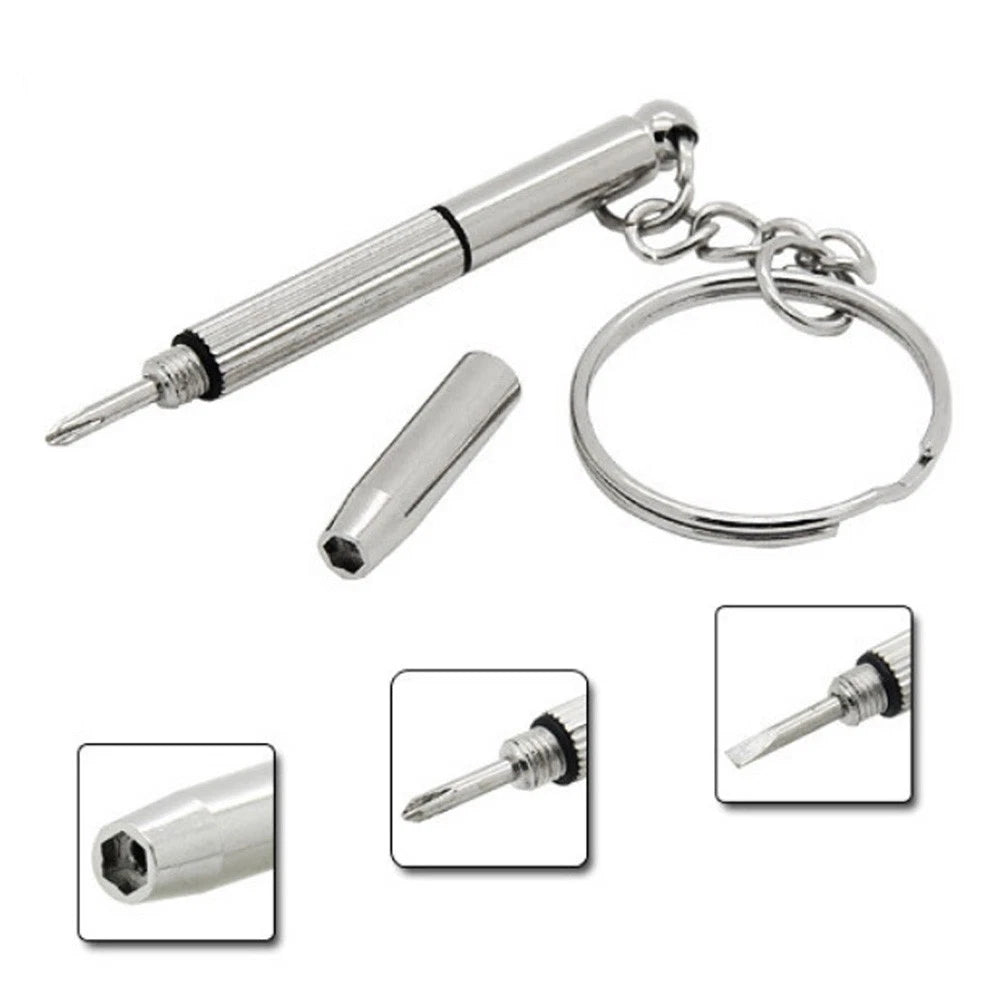 3x Keychain Screwdriver Tool for Glasses Phone Watch Repair