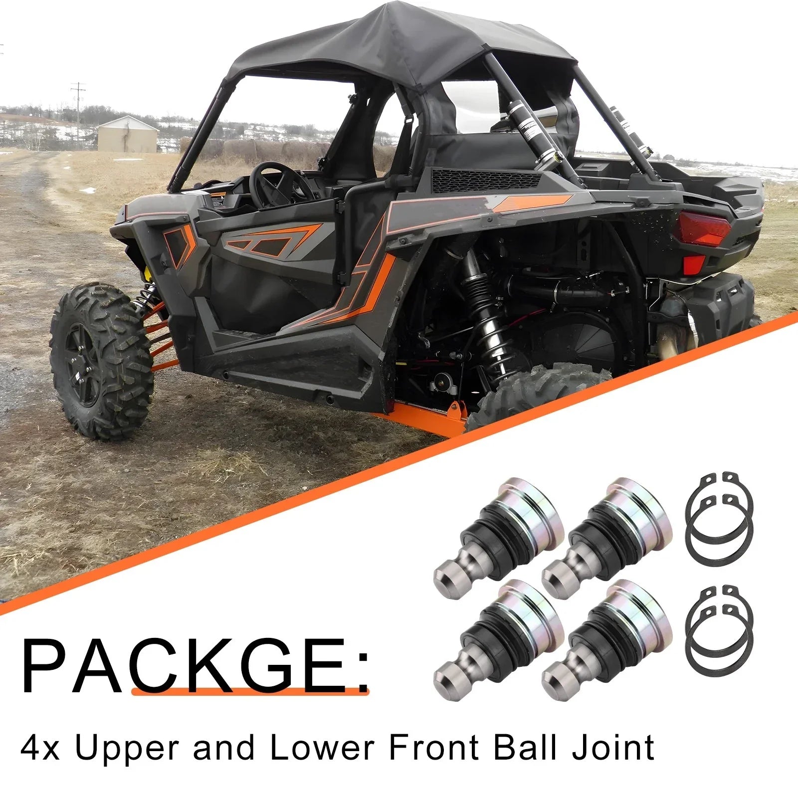 Upper Lower Front Ball Joint for Polaris RZR RS1 (2018–2022)