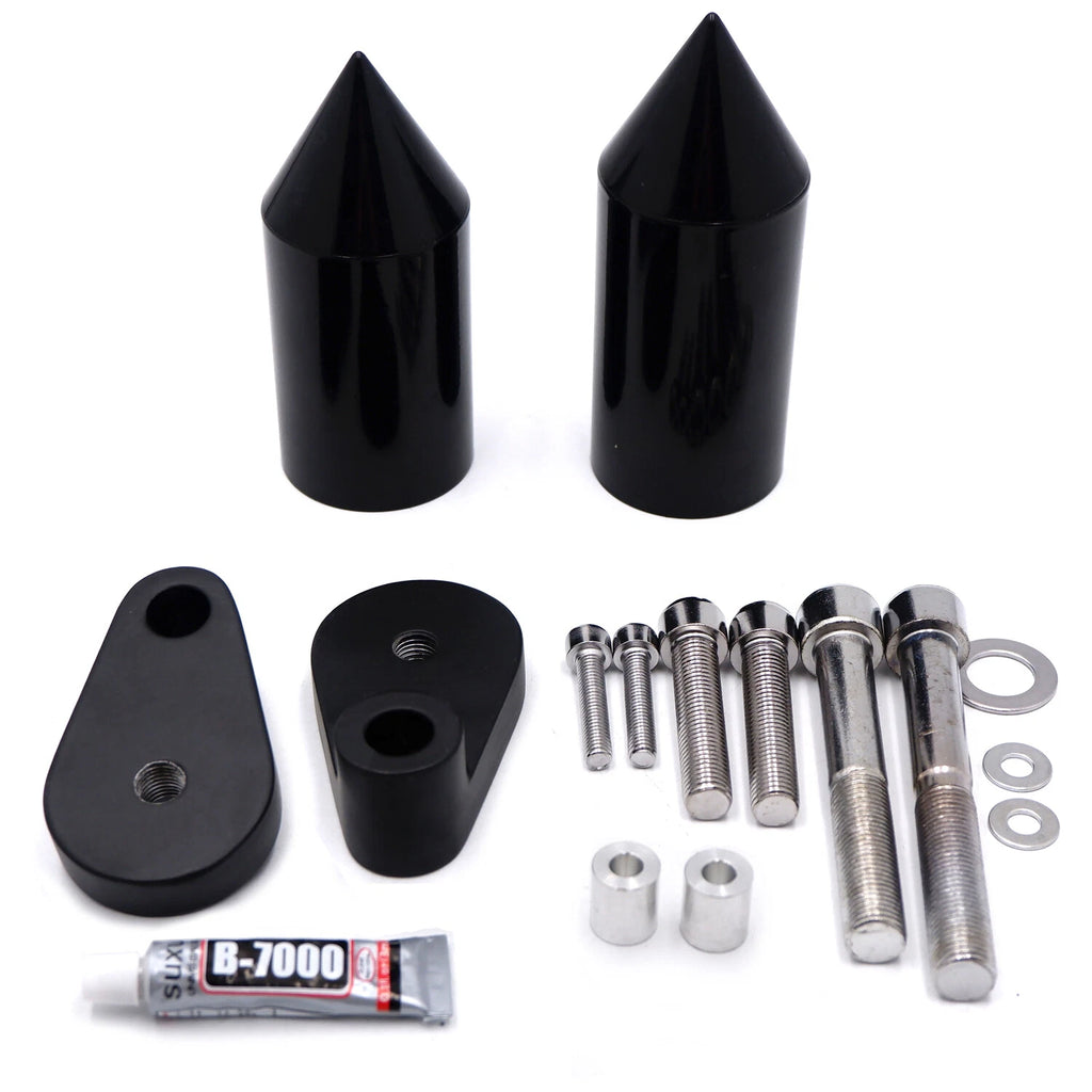 Black Spike Frame Slider for Honda CBR1000RR (2006–2020)