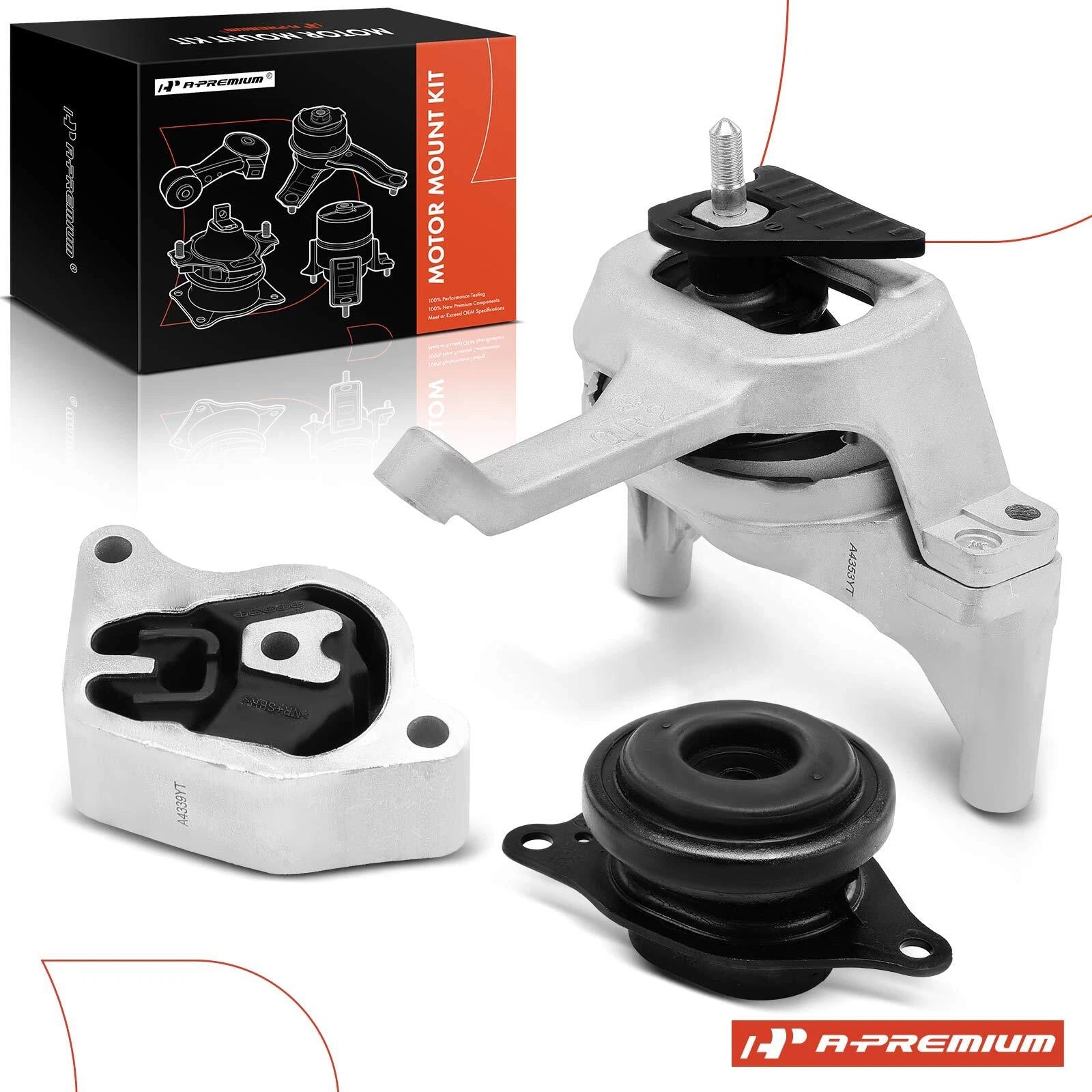 3X Engine Motor & Transmission Mount for Nissan Altima (2007–2013)