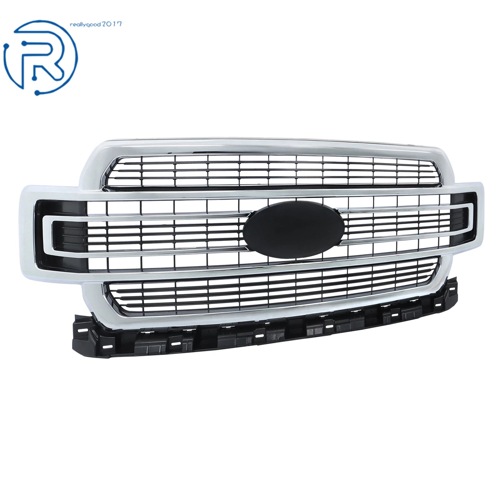 Chrome Front Bumper Upper Grille Mesh for Ford F150 (2018-2020)