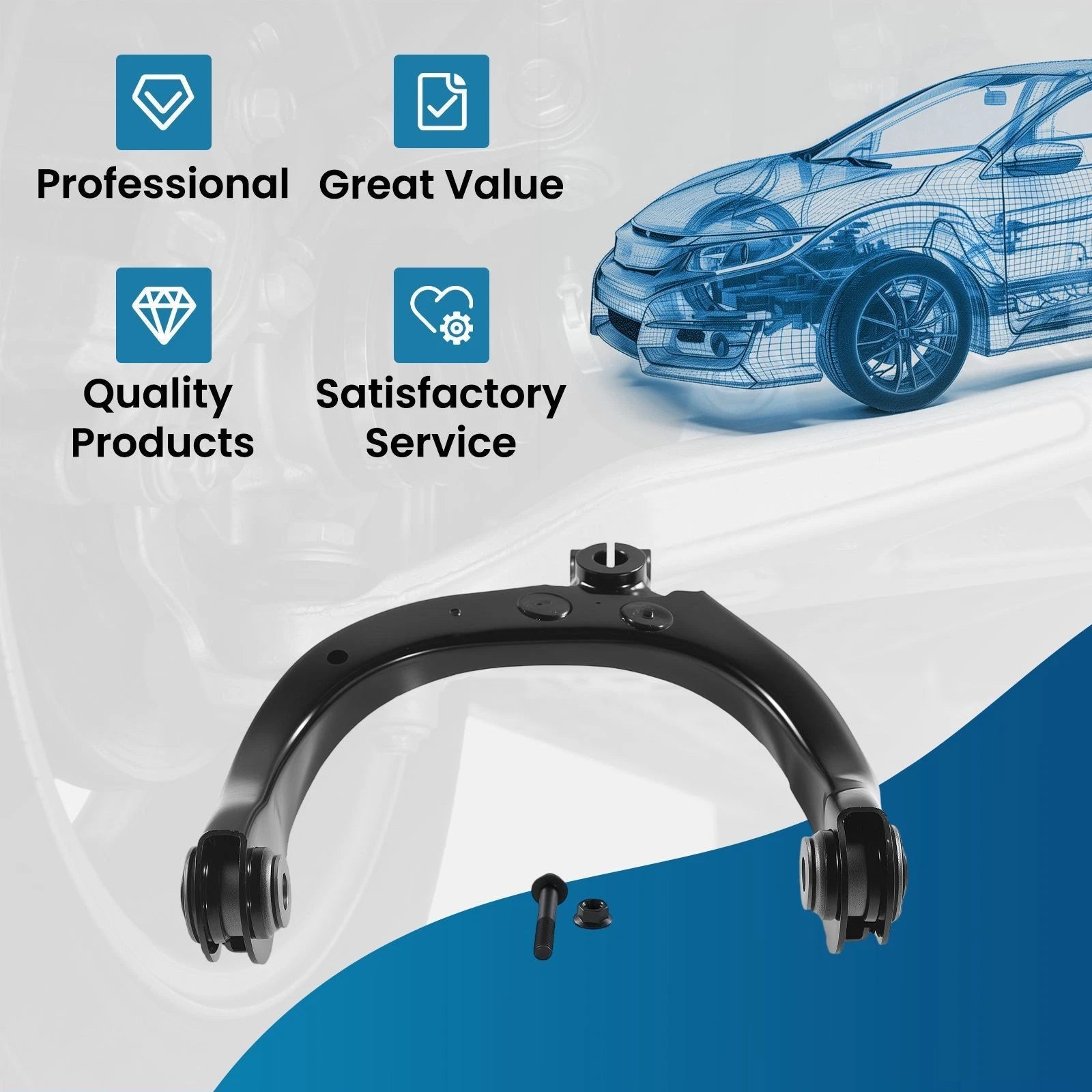 Front Right Upper Control Arm for Chevy Trailblazer Buick Rainier (2002–2009)
