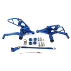 Footrests Pegs Rearset Adjust for YAMAHA FZ-07 MT-07 (2013-2017) Blue