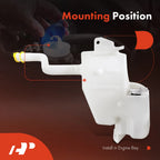 Windshield Washer Reservoir with Cap & Pump for Jeep Liberty (2002-2004)