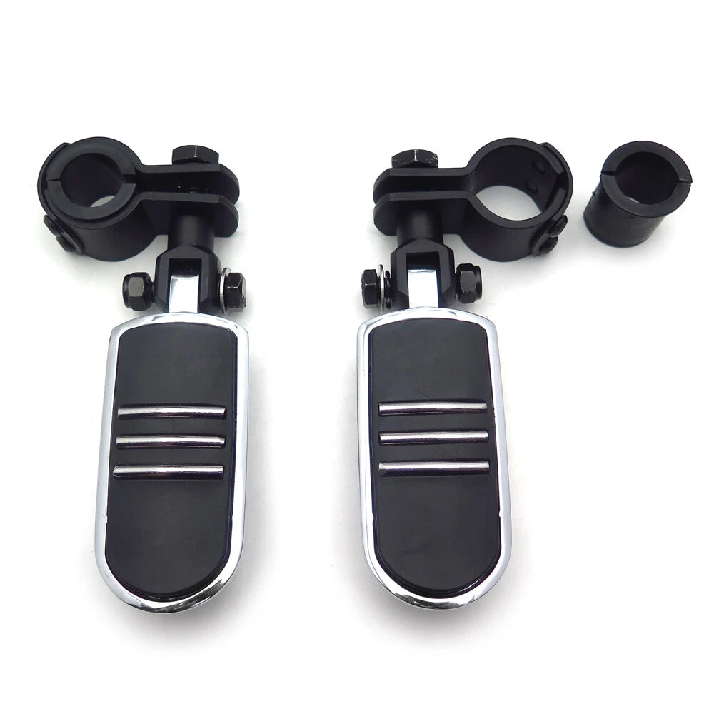 1 Pair Foot Pegs for Harley Honda Yamaha (1", 1-1/4", 25mm, 32mm)