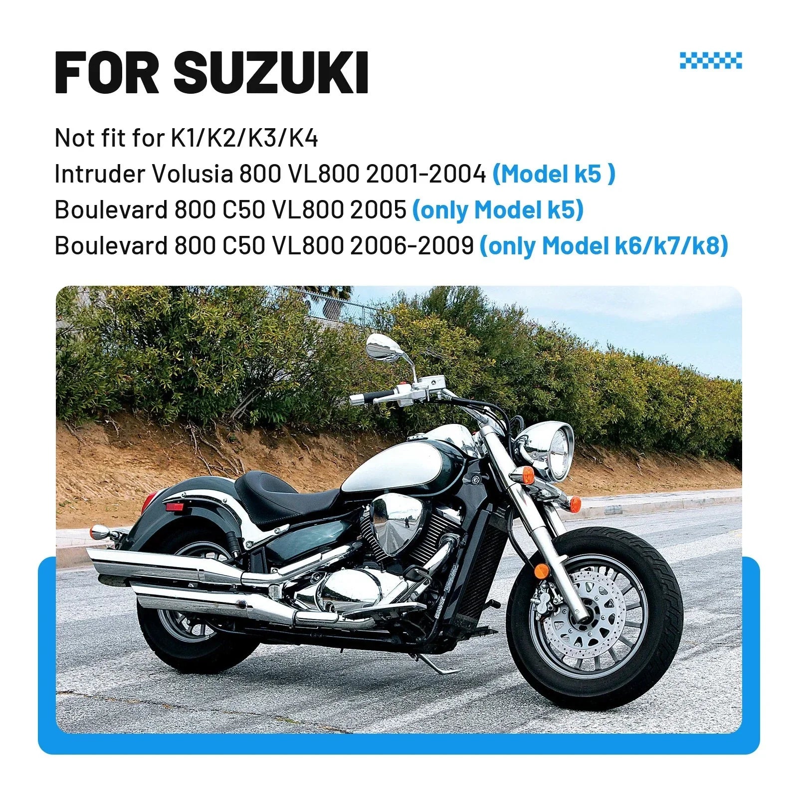 Air Filter Assy for Suzuki Intruder Volusia Boulevard 800 C50 VL800 (2001–2009)