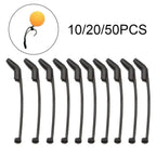 Set of 10 D Rig Kickers for Carp Fishing - Black Rubber Hooks