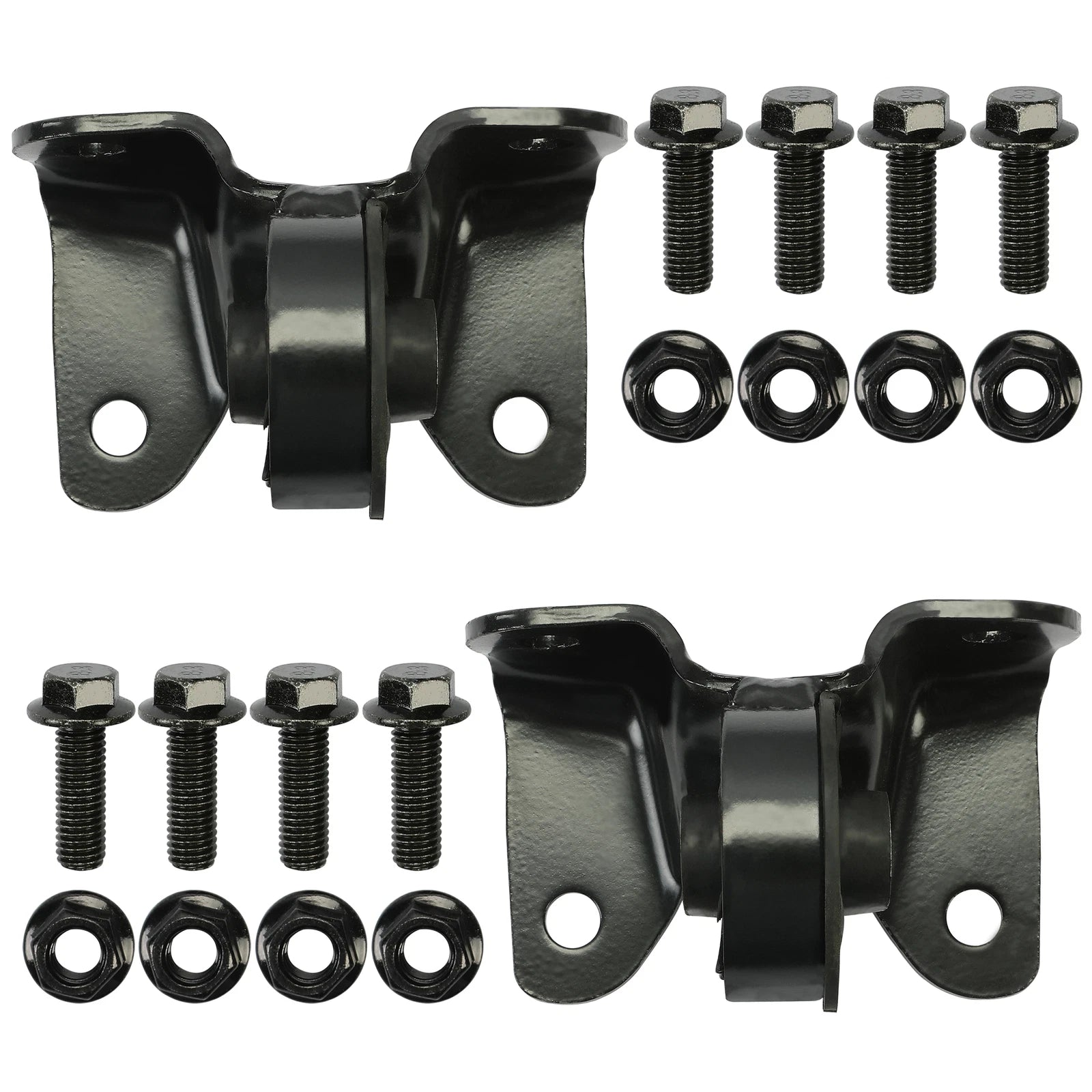 Set of 2 Front Torsion Bar Crossmember Mounts for Chevy Silverado GMC (1999–2007)