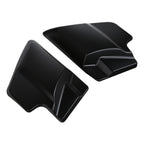 Battery Side Covers for Harley Touring Road Glide (2009-2024) Black Denim