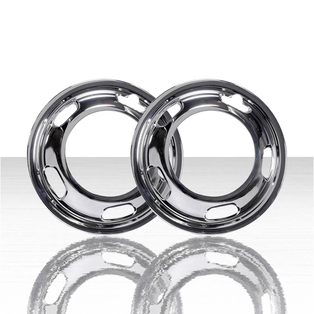 Set of 2 17" Front Wheel Simulators for 2019-2025 RAM 3500 Tradesman - Chrome