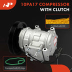 A/C Compressor with Clutch for Honda Accord (1990-1993)
